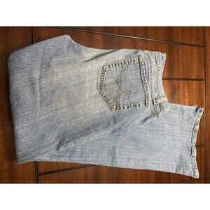 Egypt A Line 99% Cotton Comfort Flare Bootcut Jeans Size 8 in Denim Blue